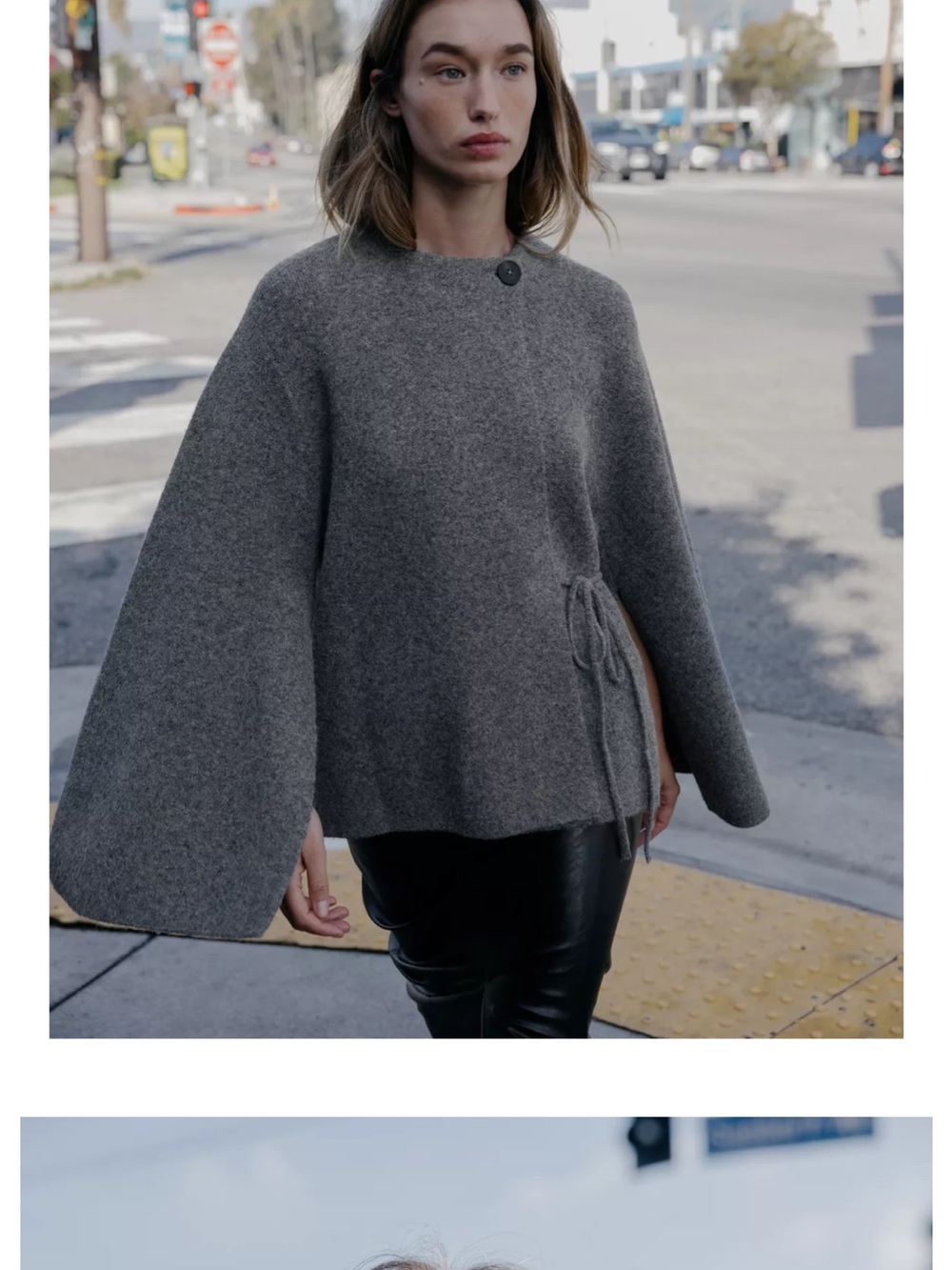 Zara cardigan with sleeve opening